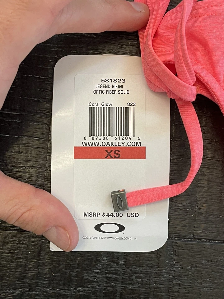 Oakley Legend Bikini Fibra Óptica Sólido Coral Brillo Talla XS NUEVO Foto 3 de 4
