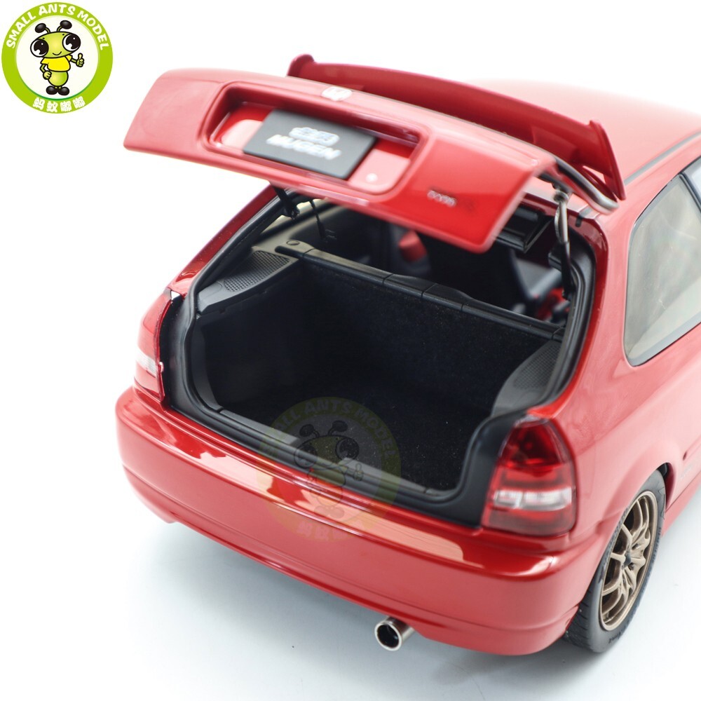 1/18 MOTORHELIX Honda CIVIC Type R EK9 MUGEN POWER Red Diecast