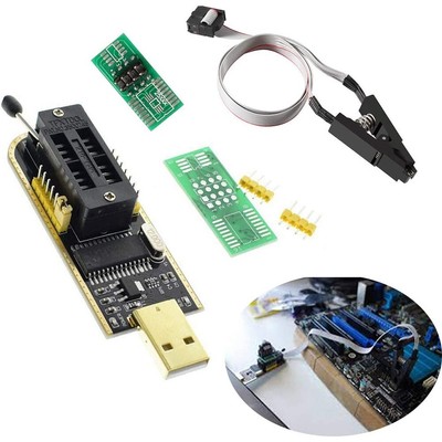Module USB Programmer 1 Set 25 SPI Flash BIOS Burner Chip CH341A Series