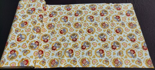 RAGGEDY ANN FLANNEL FABRIC BY SPECTRIX 11 Yards - VINTAGE - NEW - Picture 3 of 6