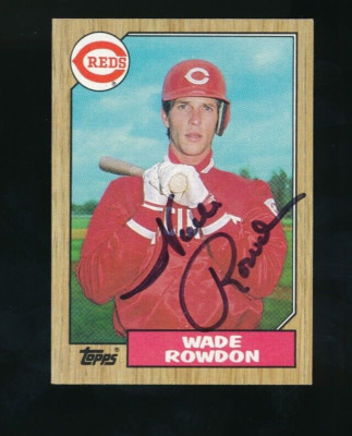 ヴァネッサカービー 直筆サイン/オートグラフ 8×10インチ 1987 TOPPS #569 Wade Rowdon signed auto autograph clean sig