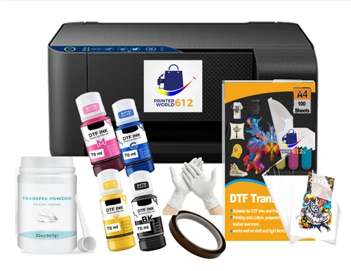 Epson EcoTank DTF Printer Bundle Converted Filled & Ready FREE SHIPPING