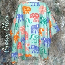 Groovy Glam Handmade Elephant Fleece Poncho