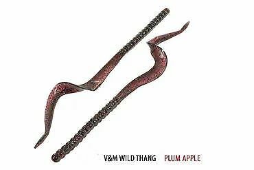 10.5/" Wild Thang Worm V/&M Baits June Bug Red Color