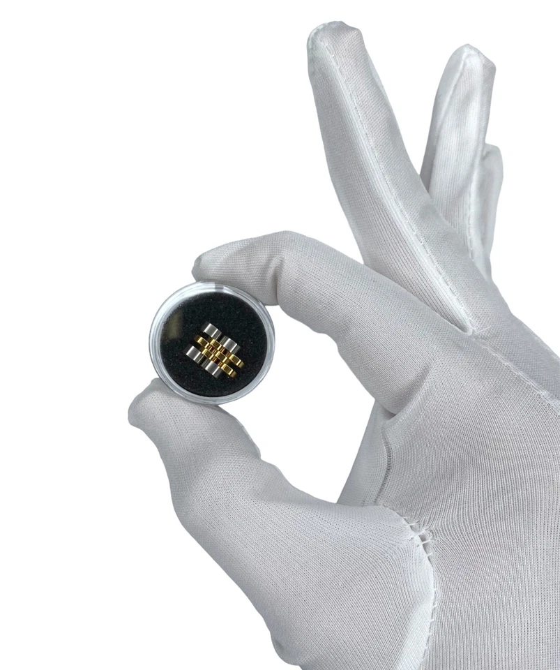 ROLEX GENUÍNO S AÇO E OURO 2 PEÇAS ELOS JUBILEU PARA RELÓGIO LADY DATEJUST 26mm - Imagem 3 de 4