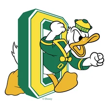 University Of Oregon Ducks Throwback - Die Cut All Weather Vinyl Sticker/Decal