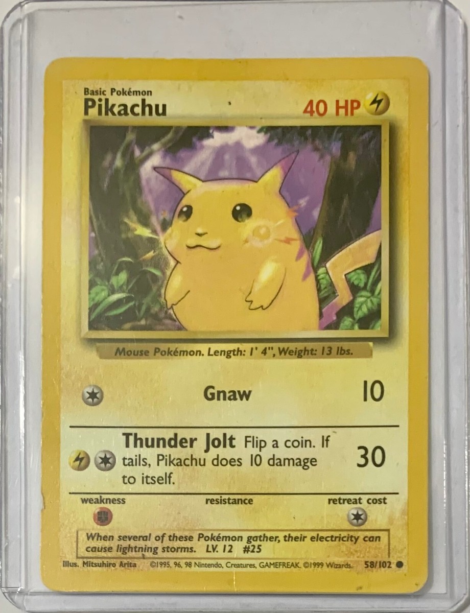 ポケモンカード ピカチュウ 英語版 未開封 Pikachu 58/102 151 買取】ポケモンカード 英語版 ピカチュウ Pikachu 58/102 1ED