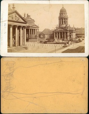 Ansichtskarte Berlin Gendarmenmarkt CDV-Foto 1882 Kabinettfoto