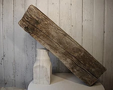 Reclaimed Beam Rustic Mantel Shelf Vintage Barn Wood Timber Post Old Weathered