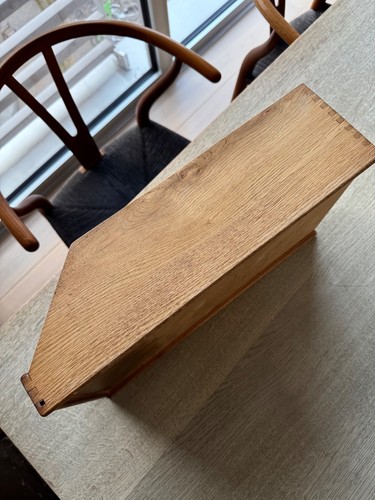 Exceptional 1930s English Oak Vintage Haberdashery Cabinets by Dudley & Co. - Picture 8 of 23