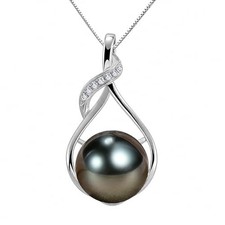 Gifts for Women Wife-Tahitian-Black-Pearl-Necklace-Gift for Wife Wedding