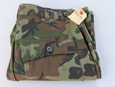 Vintage 70s 80s Deadstock ERDL Camo Hunting Pants 37 x 31 Tiger Stripe Cotton