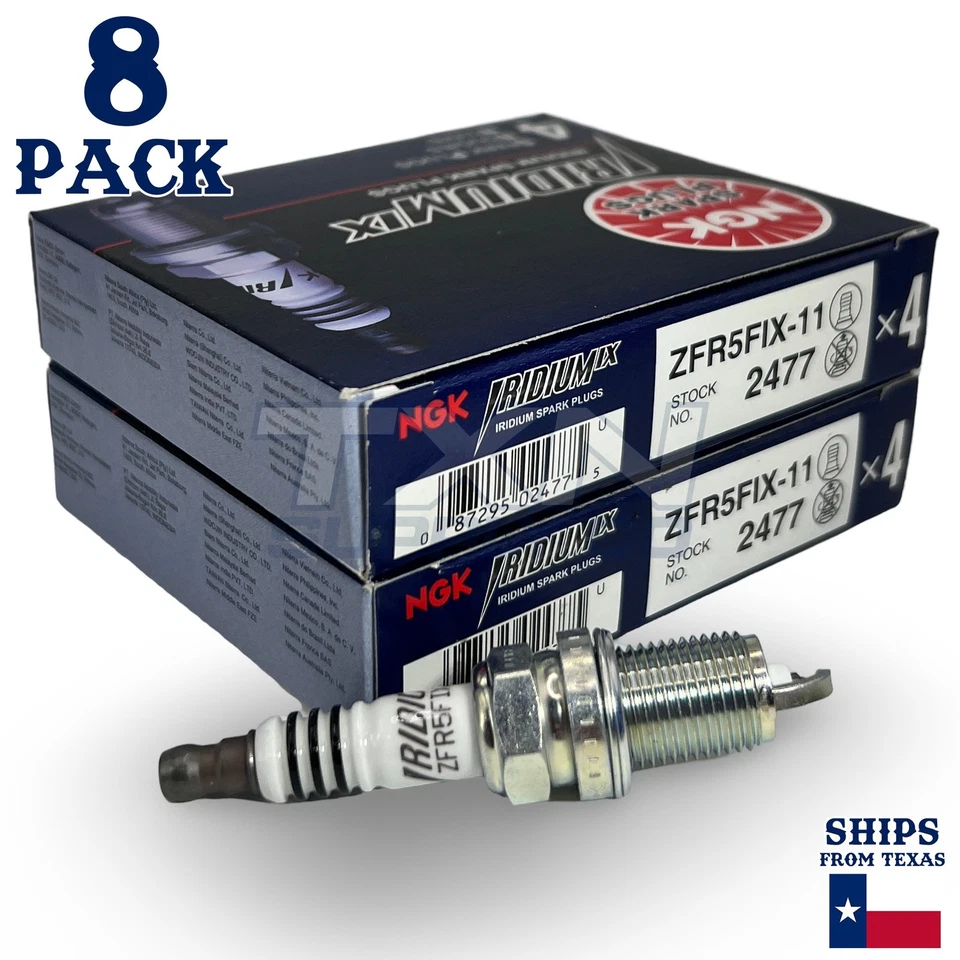 Paquete de 8 bujías NGK Iridium IX 2006-2007 para Mitsubishi Raider V8-4,7 L Foto 2 de 3