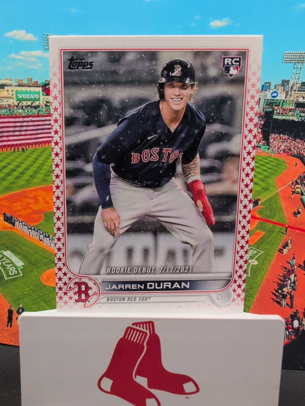 2022 Topps Update Independence Day /76 Jarren Duran #US118 Rookie RC