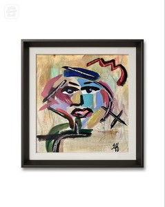 14x11 Unframed Original Expressionism Handmade Acrylic
