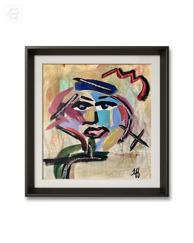 14x11 Unframed Original Expressionism Handmade Acrylic