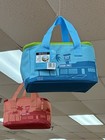 Trader joe's Mini Insulated Bags Set Peach & Blue NEW LIMITED  EDITION(2 Bags)
