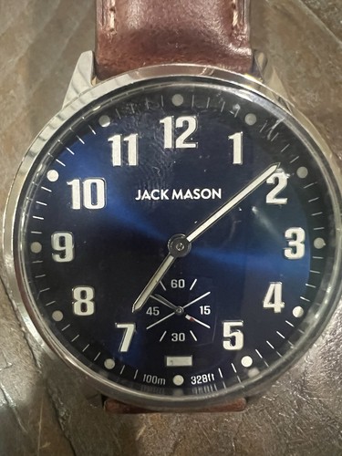 Jack Mason Field Sub Second Quartz 38mm Leather Strap