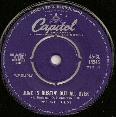 Pee Wee Hunt - June Is Bustin' Out All Over / The Surrey With The Fri - G8100z