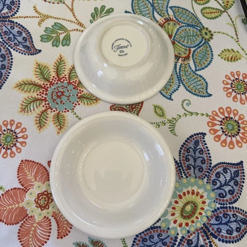 Fiesta White Fruit Dessert Salsa Bowl  5-3/8” - Lot of 2 Fiestaware HLC USA