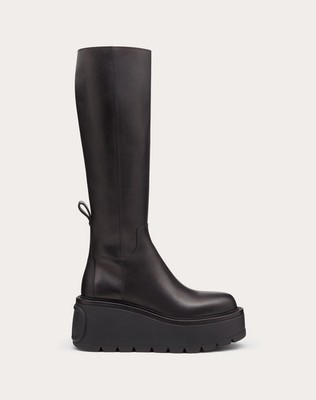 Valentino Uniqueform 85MM Boot Black Size 38, Barely Worn