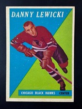 Vintage 1958 Topps #6 Danny Lewicki Black Hawks EX+