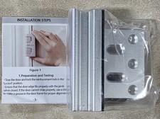 Home Security Door Reinforcement Lock, 800 lbs Force for Front 1 Pack, Silver