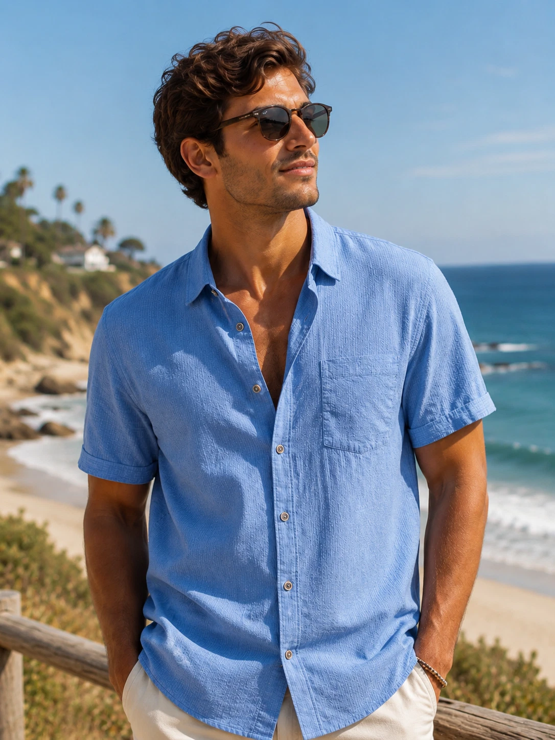 Tommy Bahama Seersucker Shirt Mens Large Light Blue Short Sleeve Stretch
Opens in a new window or ta