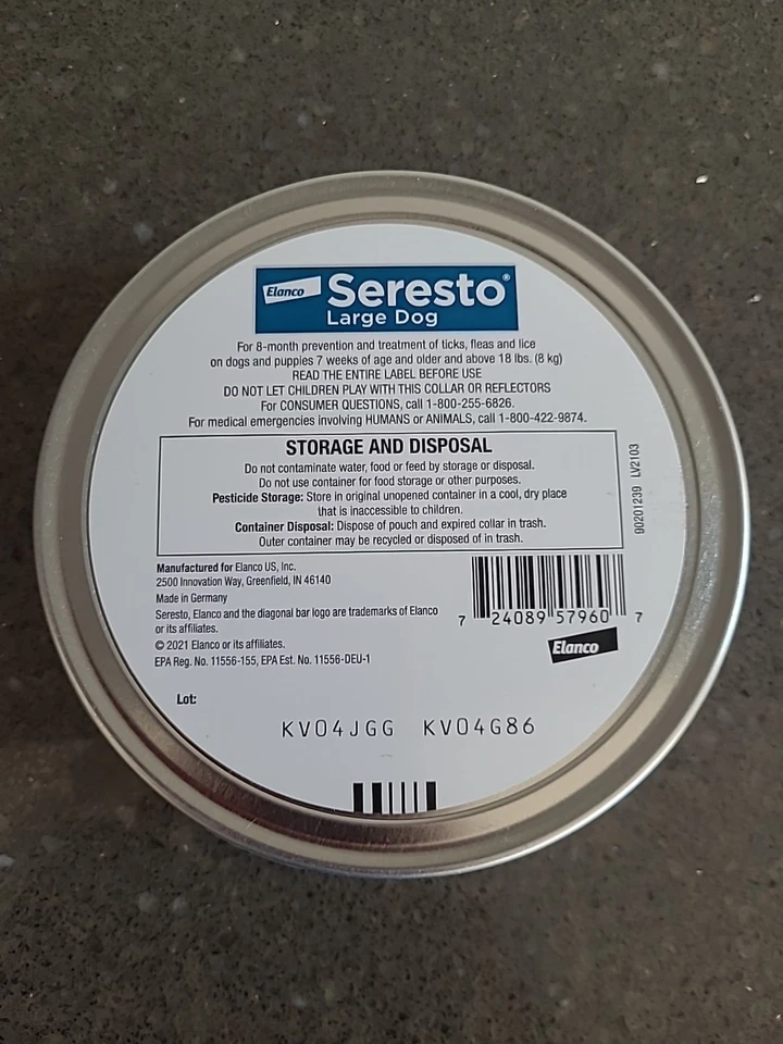 Seresto Large Dog Flea Tick Treatment Prevention Collar for  Dogs Over 18 lbs. - Image 3 of 3