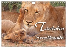 Calendar 2027 US Version Animal babies - saying calendar Wall Calendar 2027