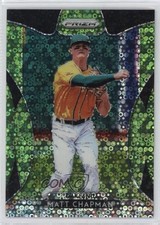 2019 Panini Prizm Tier II Lime Green Donut Circle 90/199 Matt Chapman #140 s1i