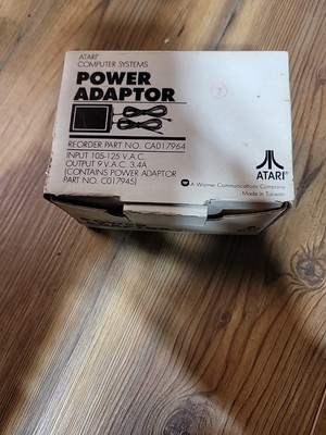 Atari Computer Systems 9 Volt AC Power Adaptor CA017964 (Part No. C017945)