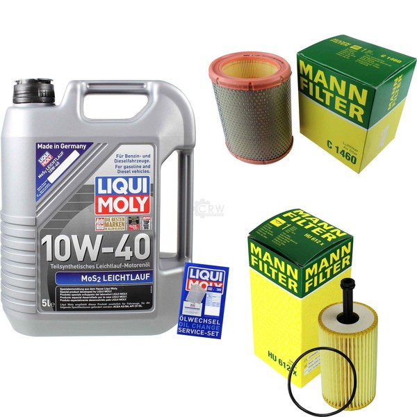 Mann Inspektionspaket 5L Liqui Moly 10W-40 FüR Peugeot 106 II 1.1I 1.4I-image