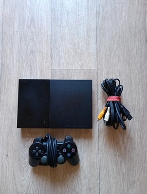 Sony PS2 Slim Schwarz inkl. Controller und Kabel