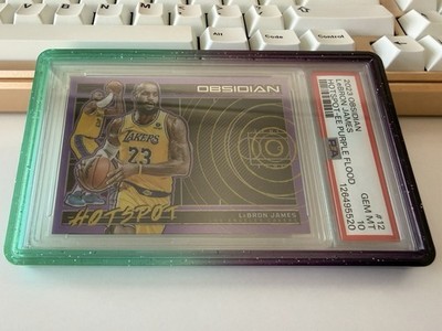 2023 Obsidian LeBron James Purple Flood /49 PSA 10