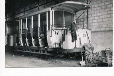 DOUAI: ''photo circa 1950 format and postcard paper'' tram 18 - very good condition