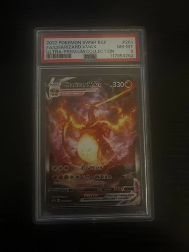 2022 Pokémon SWSH BSP FA/ Charizard Vmax Ultra Premium Collection #261 PSA 8