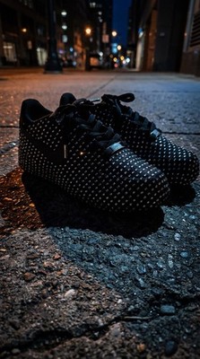 Black  Rhinestone af1 Custom  Force 1 hand wrapped
