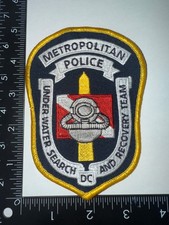 Metropolitan Police Washington D.C Underwater Search & Recovery Obsolete Patch