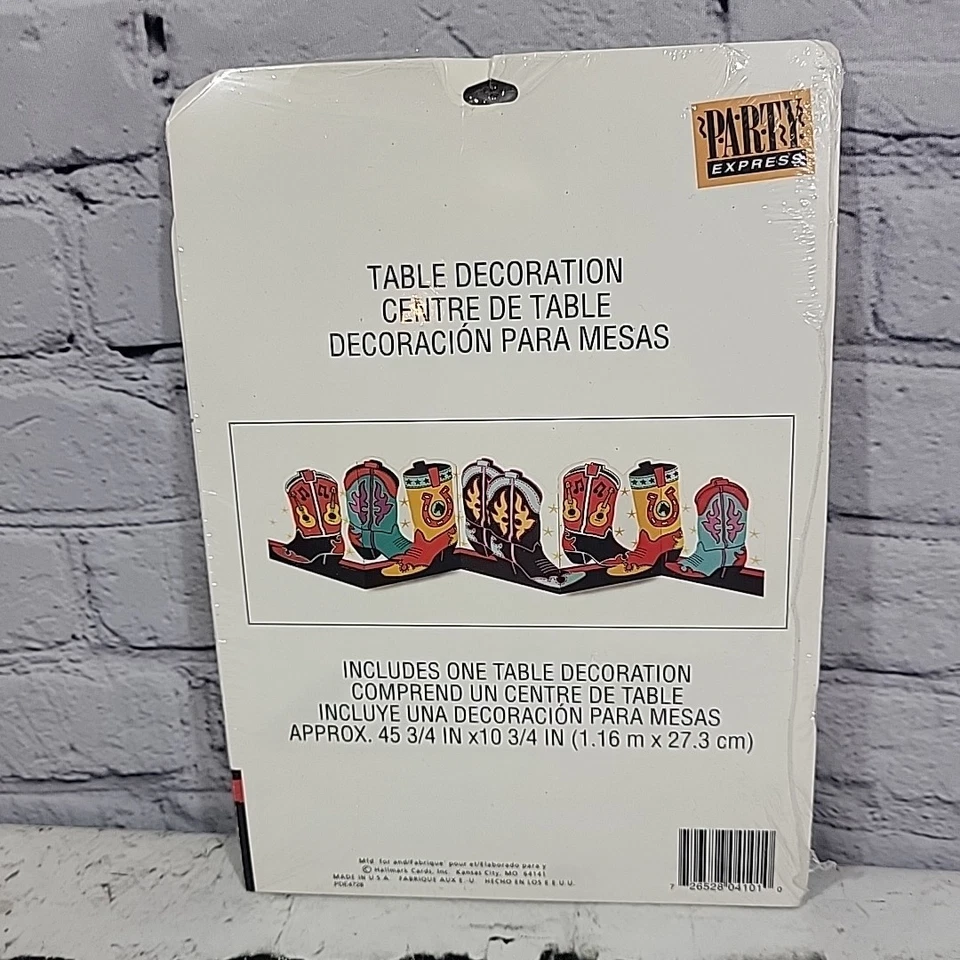 Botas de Vaquero Vintage Hallmark Party Express Decoración de Mesa Western Rodeo Foto 3 de 4