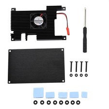 Aluminum Cover Base Passive Cooling Fan Silicone Heatsinks For Orange Pi 5 N