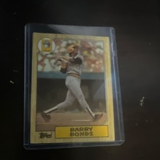 1987 Topps Barry Bonds #320 Pittsburgh Pirates Rookie (RC) Baseball MLB Card. rookie card picture