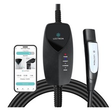 Lectron Level 1 Tesla EV Charger 120V 12A 16ft Cord WiFi App Control NEMA 5-15