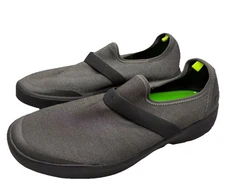 OOFOS Womens Shoes OOmg Fibre Low Black Gray Recovery Slip On Size 9.5