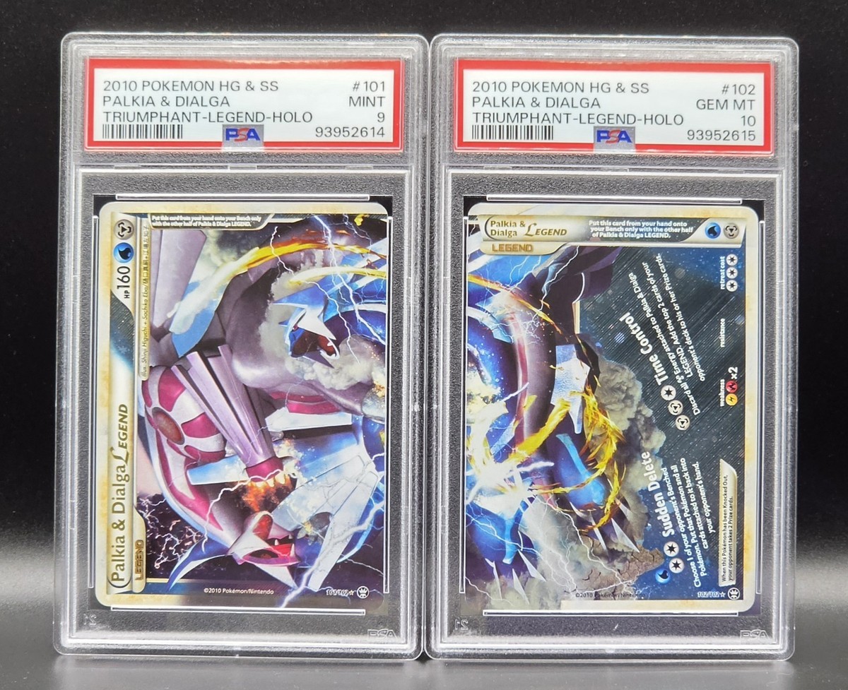 ポケモンカード パルキア&ゼクロム LEGEND PSA 10 PSA 9 & 10 PALKIA AND DIALGA LEGEND 101 & 102 2010 POKEMON