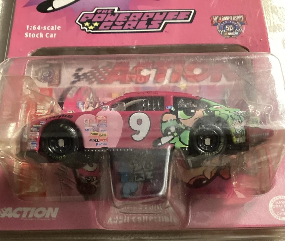 1998 Racing Champions 1/64 Jerry Nadeau #9 Powerpuff Girls NEW NRFB RARE SFH - Image 3 of 4