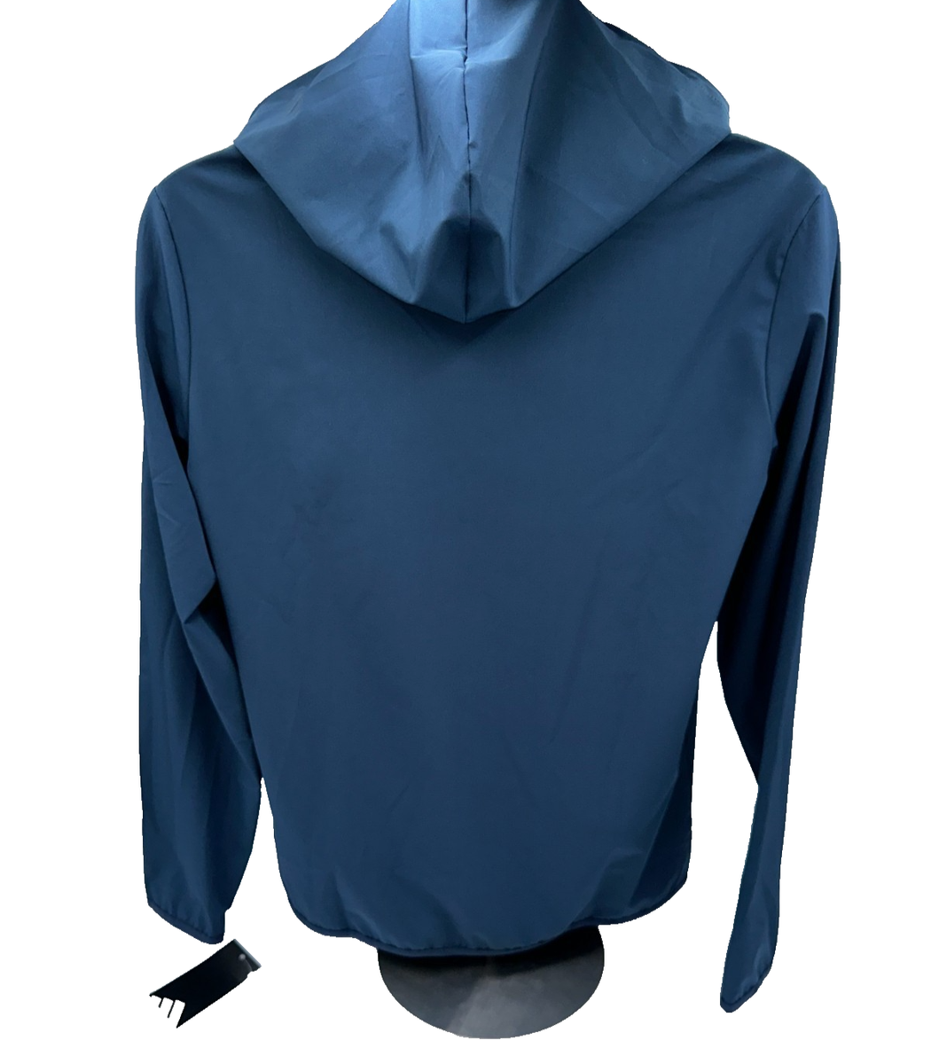 Adidas Hoodie Mens M Blue Performance Pullover Sweatshirt Athletic