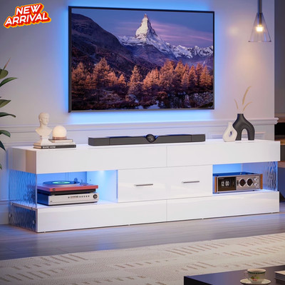 Muebles Para TV Modernos Mesa de Sala Poner Televisor Soporte 65'' Luces LED