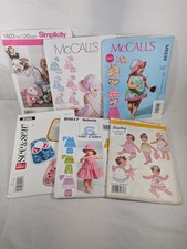 McCall's Simplicity Baby Clothing and Accessories Sewing Patterns Lot Of 6