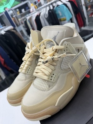 Size 10.5 - Jordan 4 SP x Off-White Mid Sail W for sale online | eBay